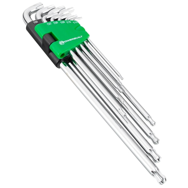 9Pc Stubby&Extra Long Ball End Star Key